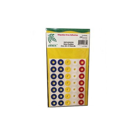 REFUERZOS PARA CARPETA ATRAX VARIOS COLORES C/210