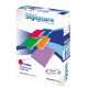 FOLDER CARTA SIGNATURE ROJO CON 50 PIEZAS