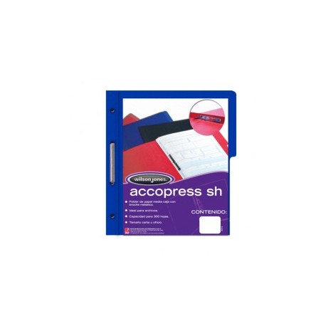 CARPETA CON BROCHE ACO CARTA AZUL CON 5 PIEZAS