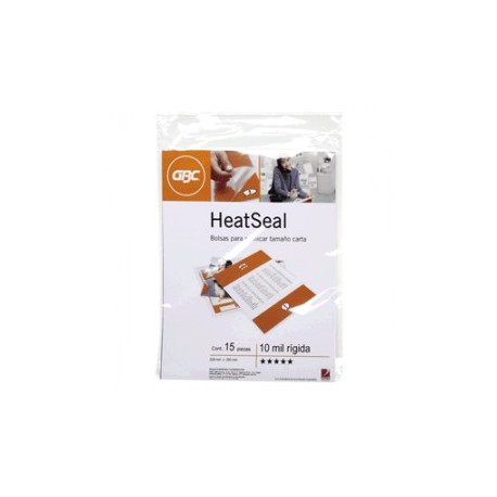 MICA TERMICA GBC RIGIDA TAMANO CARTA CON 15 PIEZAS