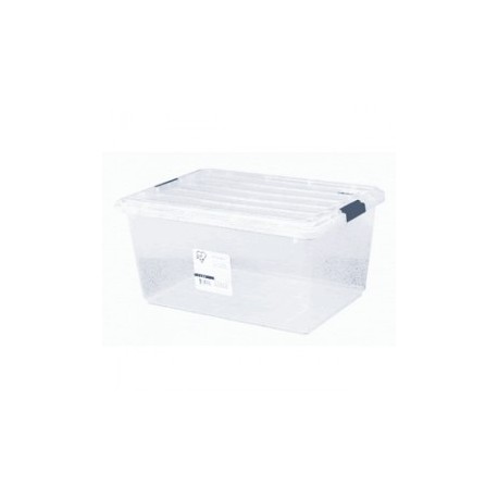 CAJA DE PLASTICO IRIS CLEAR-STACKS 41.5 LITROS