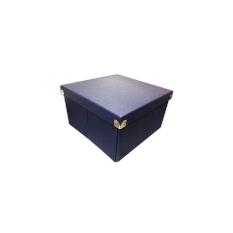 CAJA PARA ARCHIVO RIHAN PLEGABLE CUADRADA AZUL