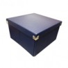 CAJA PARA ARCHIVO RIHAN PLEGABLE CUADRADA AZUL