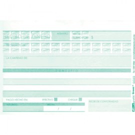 RECIBO DE DINERO AUTOCOPIANTE 2 PAQUETES CON 25 PI