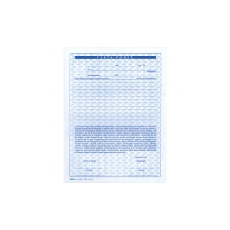CARTA PODER OFFICE DEPOT 50 HOJAS 1 BLOCK