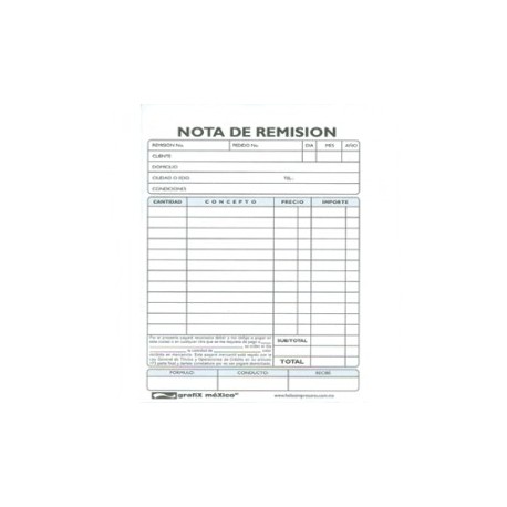 REMISION 1/4 CARTA CGRAFIX AUTOCOPIANTE 3 PAQUETES