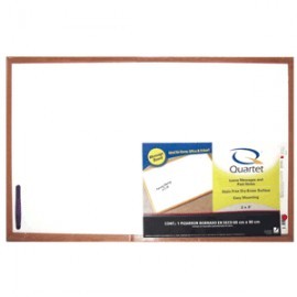 PIZARRON QUARTET BLANCO MARCO DE MADERA 60 X 90 CM