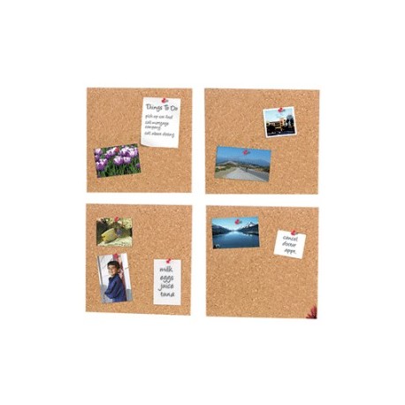 PIZARRONES OD DE CORCHO 30.5X30.5 CM 4 PZAS