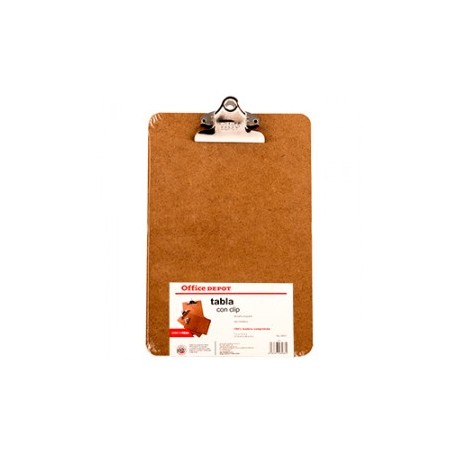 TABLA MADERA CON CLIP OFFICE DEPOT TAMANO ESQUELA