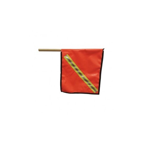 BANDERA DE LONA SILVERLINE 40X40 CON BASTON 60 CM