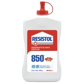 PEGAMENTO BLANCO RESISTOL 850 FRASCO 500 GRAMOS