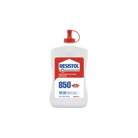 PEGAMENTO BLANCO RESISTOL 850 FRASCO 500 GRAMOS