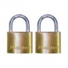 CANDADO MASTER LOCK DE LATON MEDIANO TWIN PACK