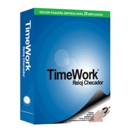 RELOJ CHECADOR APC PARA PC 25 EMPLEADOS TIME WORK