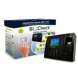 RELOJ CHECADOR DE HUELLA DIGITAL BIOCHECK 25 EMPLEADOS