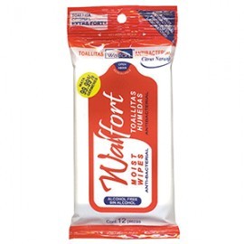 TOALLITAS WALFORD ANTIBACTERIALES NARANJA CON 12