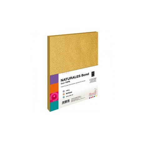 BOND NATURAL YUTE 118 GRAMOS TAMANO CARTA 60 HOJAS