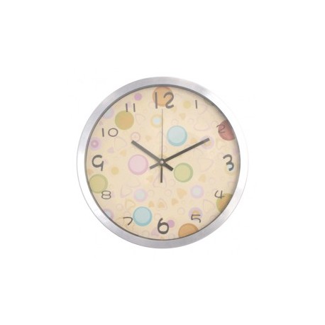 RELOJ DE PARED FRAGMENTS 12 PULG MARCO DE ALUMINIO