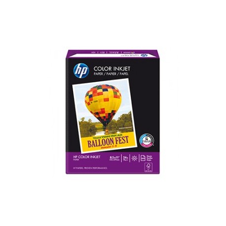 PAPEL COLOR INKJET CARTA RESMA CON 500 HOJAS HP