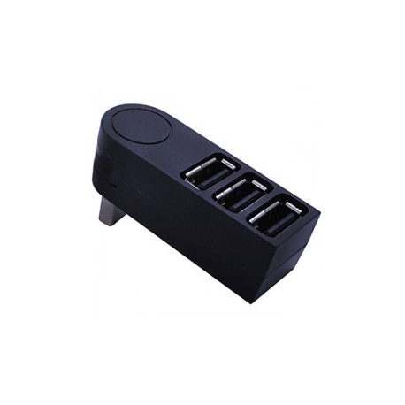 HUB USB SPECTRA 2.0 3 PUERTOS USB GIRATORIA 360G