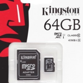 MICRO SD KINGSTON 64GB CLASE10