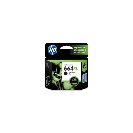 CARTUCHO NEGRO DE ALTO RENDIM. HP 664XL (F6V31AL)