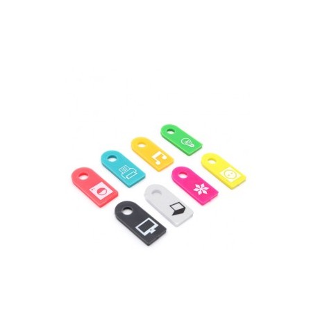IDENTIFICADOR DE CABLES SPECTRA DE PLASTICO 8 PIEZ
