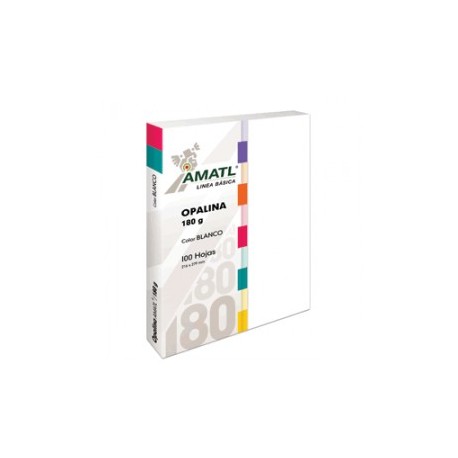 OPALINA AMATL BLANCA 180 GR CON 100 TAM CARTA
