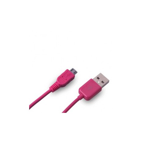 CABLE MICRO USB CASE LOGIC ROSA