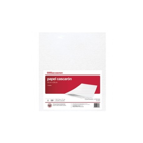 PAPEL CASCARON 4 CUARTOS PAQUETE CON 4 OFFICE DEPOT