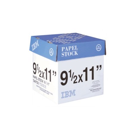 PAPEL STOCK 1 TANTO CAJA CON 3000 HOJAS IBM