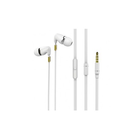 AUDIFONOS IN EAR CON MICROFONO CERAMICA BLANCO