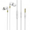 AUDIFONOS IN EAR CON MICROFONO CERAMICA BLANCO