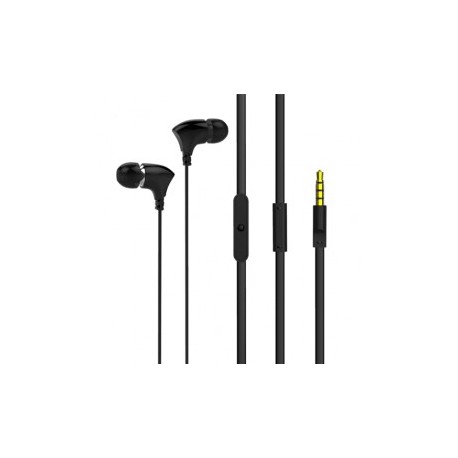 AUDIFONOS IN EAR CON MICROFONO CERAMICA NEGRO