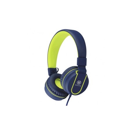 AUDIFONOS ONEAR PARA NINOS COLOR AZUL CON VERDE