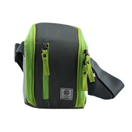 ESTUCHE PARA CAMARA COOLCAPITAL LONGZOOM GRIS/VDE