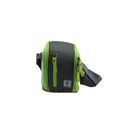 ESTUCHE PARA CAMARA COOLCAPITAL LONGZOOM GRIS/VDE