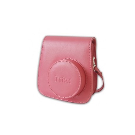 FUNDA DE PIEL PARA INSTAX MINI8 COLOR FRAMBUESA