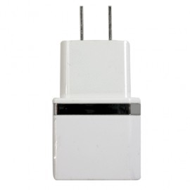 CARGADOR DUAL USB PARED BLANCO