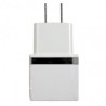 CARGADOR DUAL USB PARED BLANCO
