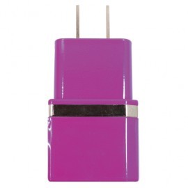 CARGADOR DUAL USB PARED MOR