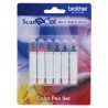 SET DE 6 PLUMAS DE COLORES BROTHER