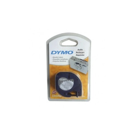 CINTA DYMO LETRATAG NEGRO/PLATA 12MM