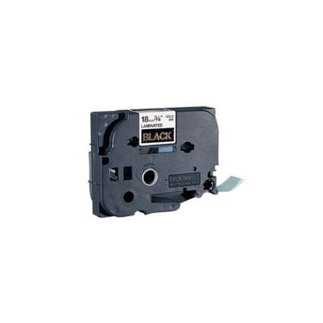 CINTA BROTHER TZ NEGRO/TRANSPARENTE 3/4 18MM