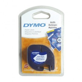 CINTA DYMO LETRATAG NEGRO/BLANCO 12MM