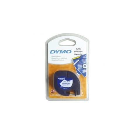 CINTA DYMO LETRATAG NEGRO/BLANCO 12MM
