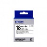 CINTA PARA ROTULADOR EPSON NEGRO/BLANCO 18MM