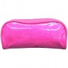 ESTUCHE ESCOLAR TICHER CON BRILLOS PLATA Y ROSA