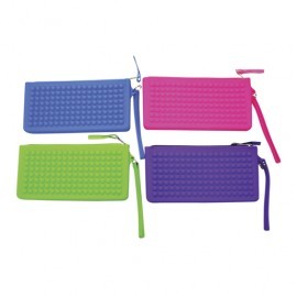 ESTUCHE ESCOLAR TICHER DE SILICON VARIOS COLORES