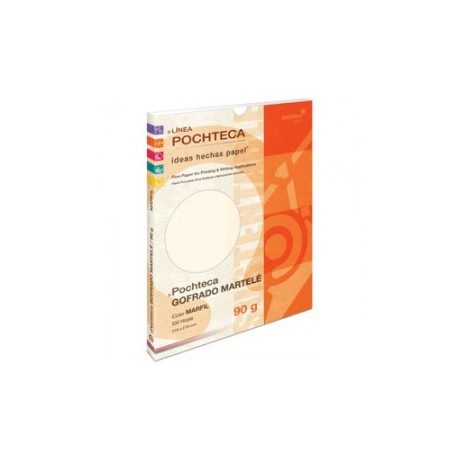 PAPEL GOFRADO MARTELE MARFIL 90 GR CON 100